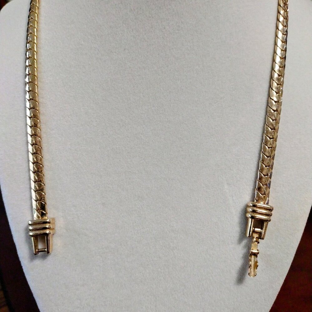 Swarovski Gold Heart Necklace - Picture 3 of 9